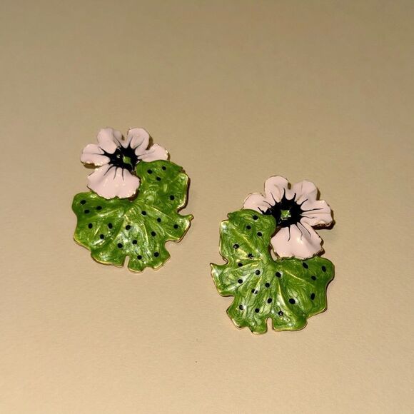 Flower earrings N853 - Picture 2 of 4